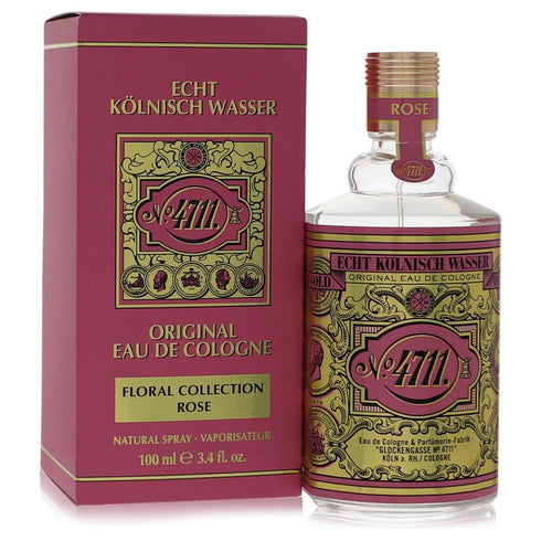 4711-Floral-Collection-Rose-by-4711-For-Men Eau De Cologne Spray (Unisex) 3.4 oz (100 ml)