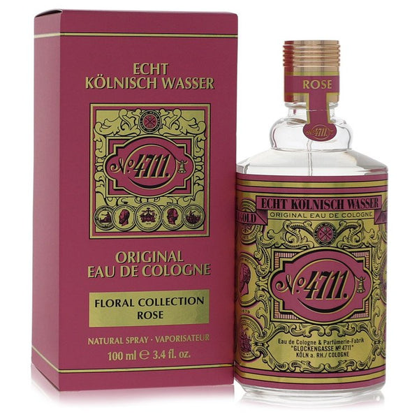 4711-Floral-Collection-Rose-by-4711-For-Men Eau De Cologne Spray (Unisex) 3.4 oz (100 ml)