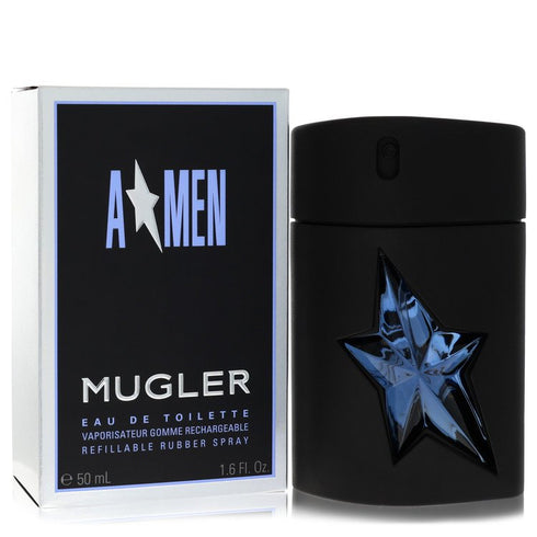 Angel-by-Thierry-Mugler-For-Men Eau De Toilette Spray Refillable (Rubber Flask) 1.7 oz (50 ml)