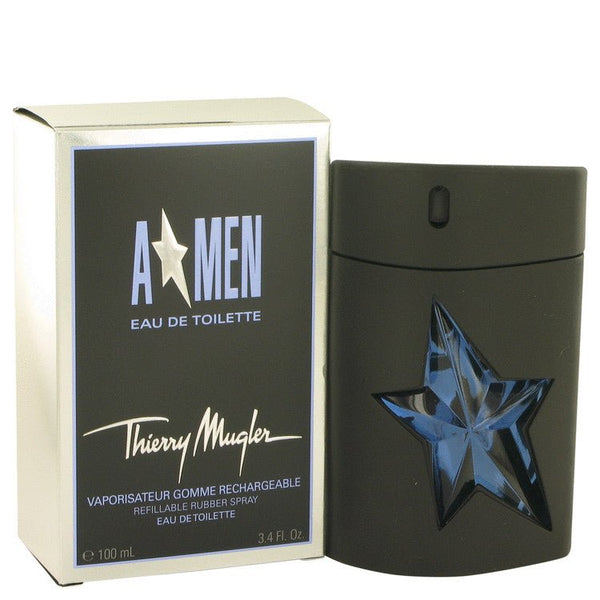 Angel by Thierry Mugler For Men - Eau De Toilette Spray Refillable (Rubber) 100 ml (3.4 oz)