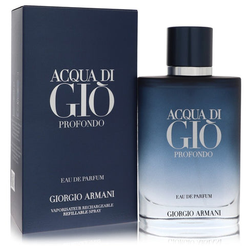 Acqua-Di-Gio-Profondo-by-Giorgio-Armani-For-Men Eau De Parfum Spray Refillable 3.3 oz (100 ml)