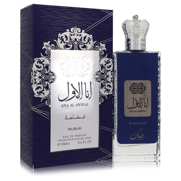 Ana-Al-Awwal-Blue-by-Nusuk-For-Men Eau De Parfum Spray 3.4 oz (100 ml)