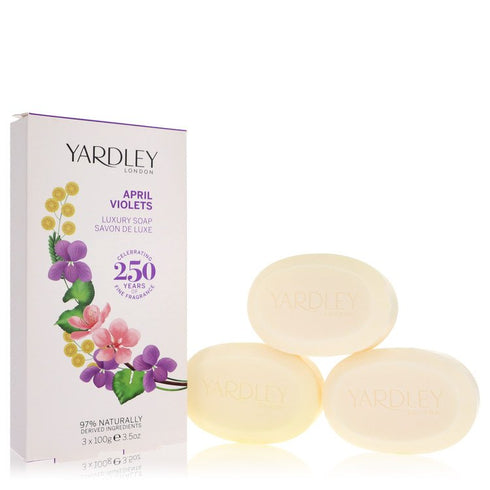 April-Violets-by-Yardley-London-For-Women 3 x 3.5 oz Soap 3.5 oz (104 ml)