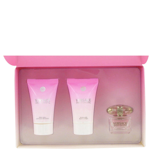Bright-Crystal-by-Versace-For-Women Gift Set .17 oz Mini EDT + .8 oz Shower Gel + .8 oz Body Lotion