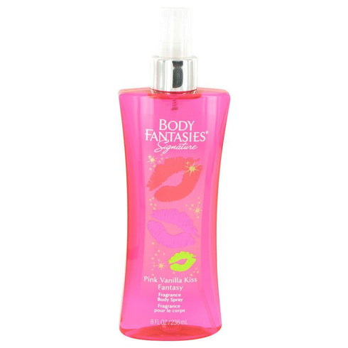 Body Fantasies Signature Pink Vanilla Kiss Fantasy by Parfums De Coeur For Women - Body Spray 8 oz