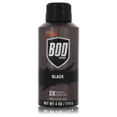 Bod-Man-Black-by-Parfums-De-Coeur-For-Men Body Spray 4 oz (120 ml)