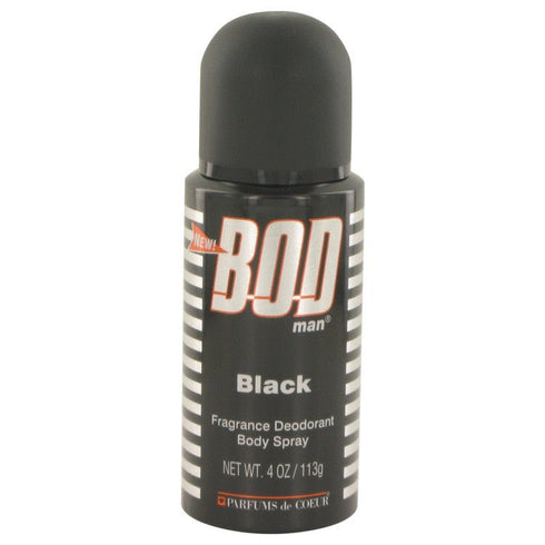 Bod Man Black by Parfums De Coeur For Men - Body Spray 4 oz
