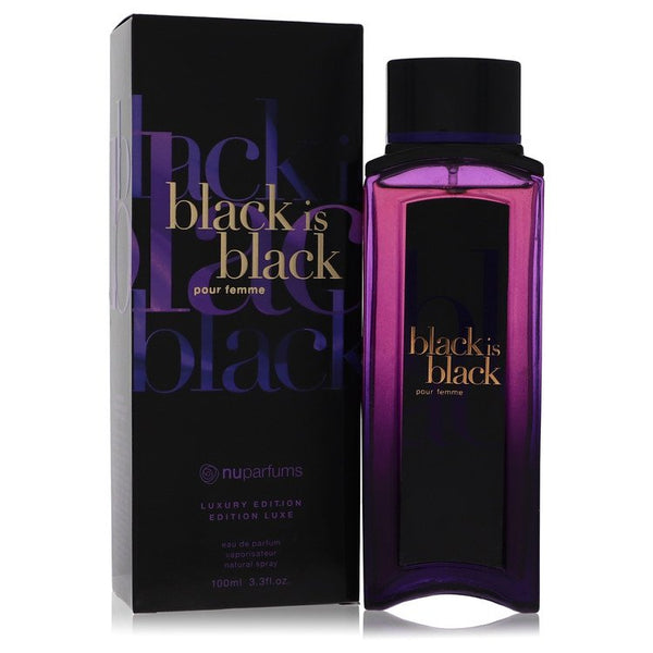 Black-is-Black-by-Nu-Parfums-For-Women Eau De Parfum Spray 3.3 oz (100 ml)