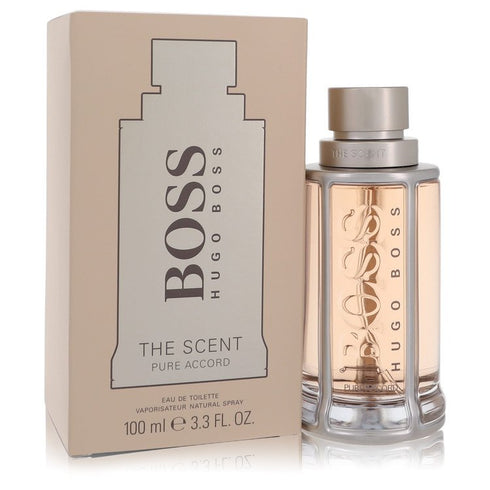 Boss The Scent Pure Accord by Hugo Boss For Men - Eau De Toilette Spray 3.3 oz