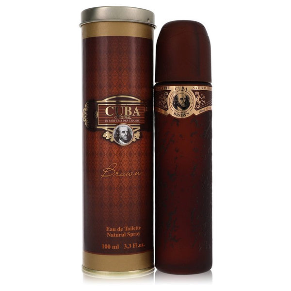 CUBA-Brown-by-Fragluxe-For-Men Eau De Toilette Spray 3.4 oz (100 ml)