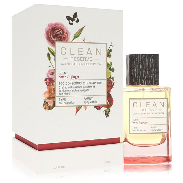 Clean-Reserve-Hemp-&-Ginger-by-Clean-For-Women Eau De Parfum Spray (Unisex) 3.4 oz (100 ml)