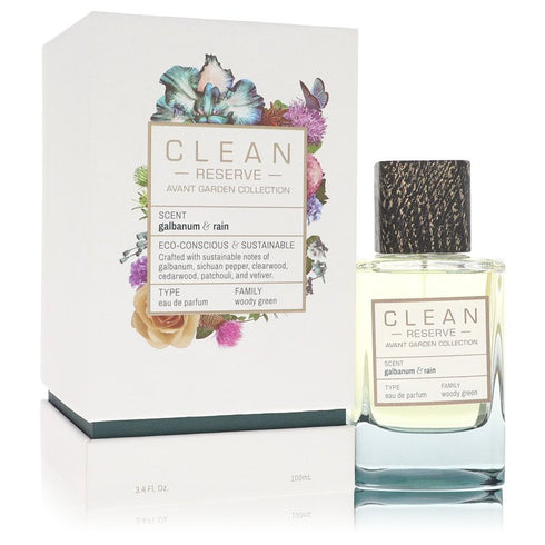 Clean-Reserve-Galbanum-&-Rain-by-Clean-For-Women Eau De Parfum Spray (Unisex) 3.4 oz (100 ml)