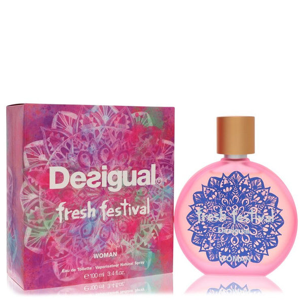 Desigual-Fresh-Festival-by-Desigual-For-Women Eau De Toilette Spray 3.4 oz (100 ml)
