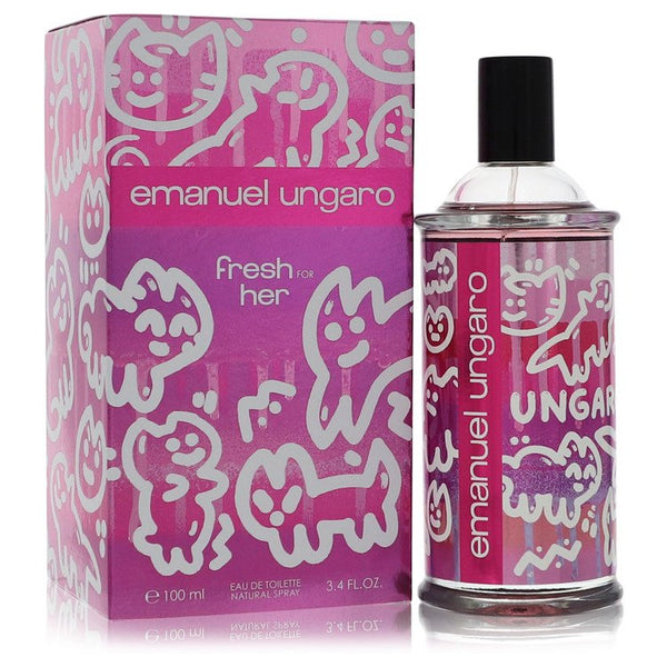 Emanuel-Ungaro-Fresh-For-Her-by-Ungaro-For-Women Eau De Toilette Spray 3.4 oz (100 ml)
