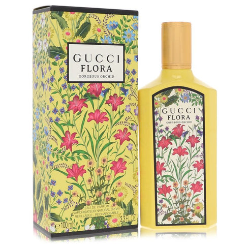 Flora-Gorgeous-Orchid-by-Gucci-For-Women Eau De Parfum Spray Refillable 3.3 oz (100 ml)