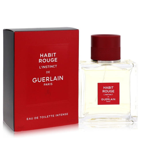 Habit-Rouge-L'instinct-by-Guerlain-For-Men Eau De Toilette Intense Spray 1.6 oz (50 ml)