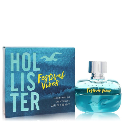 Hollister-Festival-Vibes-by-Hollister-For-Men Eau De Toilette Spray 3.4 oz (100 ml)