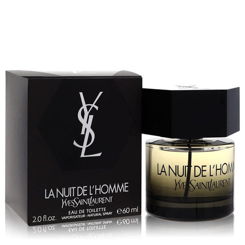 La-Nuit-De-L'Homme-by-Yves-Saint-Laurent-For-Men Eau De Toilette Spray 2 oz (60 ml)