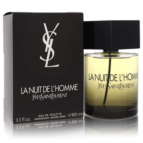La-Nuit-De-L'Homme-by-Yves-Saint-Laurent-For-Men Eau De Toilette Spray 3.4 oz (100 ml)