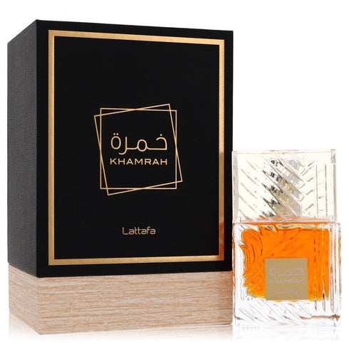Lattafa Khamrah by Lattafa For Men - Eau De Parfum Spray (Unisex) 100 ml (3.4 oz)