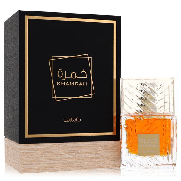 Lattafa Khamrah by Lattafa For Men - Eau De Parfum Spray (Unisex) 100 ml (3.4 oz)