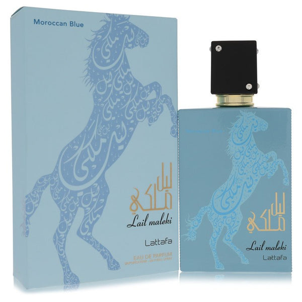 Lattafa-Lail-Maleki-Morrocan-Blue-by-Lattafa-For-Men Eau De Parfum Spray (Unisex) 3.4 oz (100 ml)