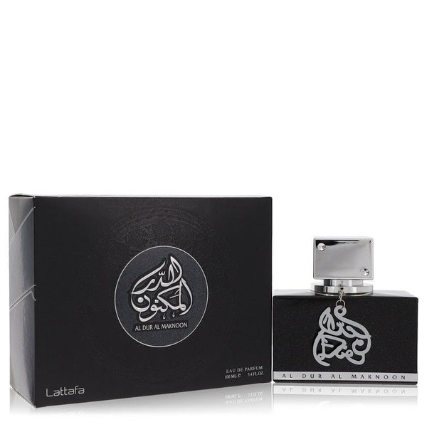 Lattafa-Al-Dur-Al-Maknoon-Silver-by-Lattafa-For-Men Eau De Parfum Spray (Unisex) 3.4 oz (100 ml)