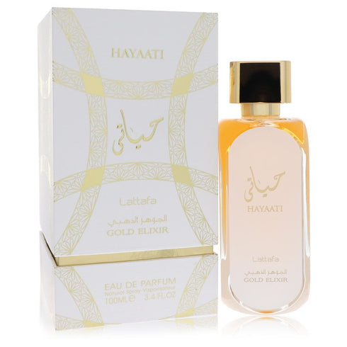 Lattafa-Hayaati-Gold-Elixir-by-Lattafa-For-Women Eau De Parfum Spray (Unisex) 3.4 oz (100 ml)