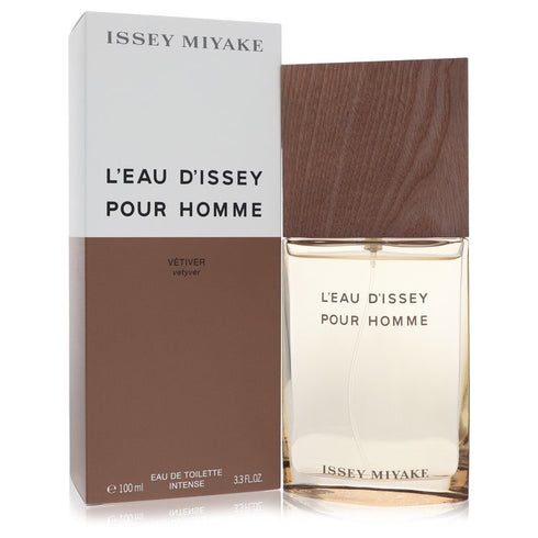 L'eau D'issey Pour Homme Vetiver by Issey Miyake For Men - Eau De Toilette Intense Spray 3.3 oz