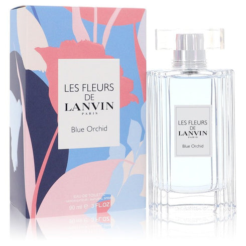 Les Fleurs De Lanvin Blue Orchid by Lanvin For Women - Eau De Toilette Spray 3 oz