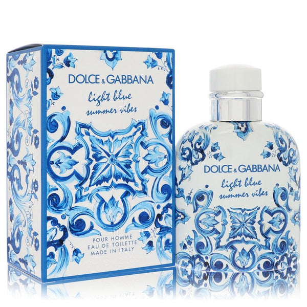 Light-Blue-Summer-Vibes-by-Dolce-&-Gabbana-For-Men Eau De Toilette Spray 4.2 oz (125 ml)