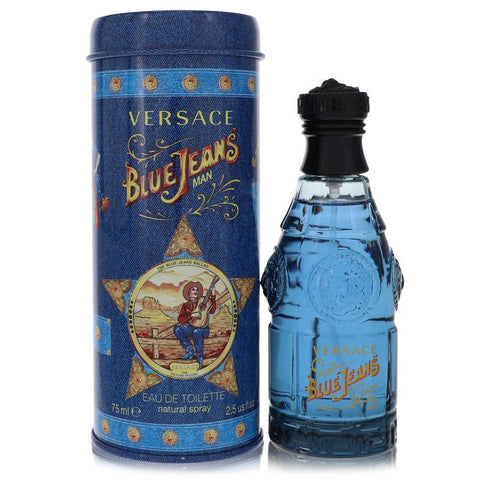 Blue-Jeans-by-Versace-For-Men Eau De Toilette Spray (New Packaging) 2.5 oz (75 ml)