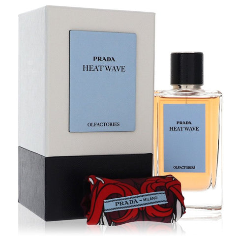 Prada-Olfactories-Heat-Wave-by-Prada-For-Men Eau De Parfum Spray with Gift Pouch (Unisex) 3.4 oz 3.4 oz Eau de Parfum Spray + Gift Pouch (100 ml)