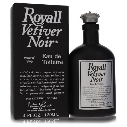Royall-Vetiver-Noir-by-Royall-Fragrances-For-Men Eau de Toilette Spray 4 oz (120 ml)