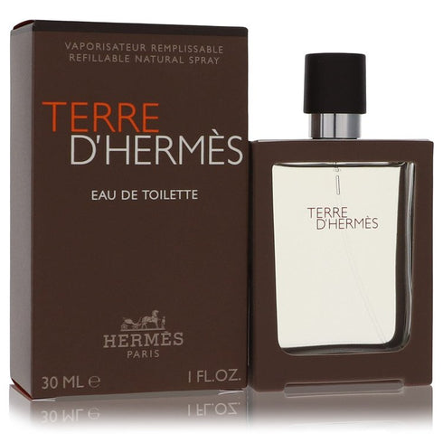 Terre-D'Hermes-by-Hermes-For-Men Eau De Toilette Spray Spray Refillable 1 oz (30 ml)