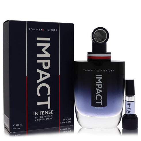 Tommy-Hilfiger-Impact-Intense-by-Tommy-Hilfiger-For-Men Eau De Parfum Spray + 0.14 Travel Spray 3.4 oz (100 ml)