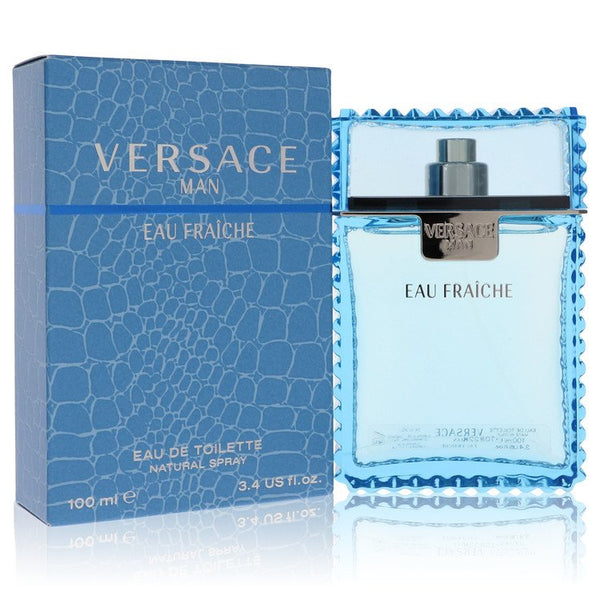 Versace-Man-by-Versace-For-Men Eau Fraiche Eau De Toilette Spray (Blue) 3.4 oz (100 ml)