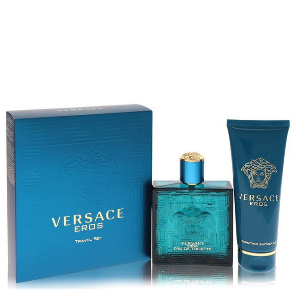 Versace-Eros-by-Versace-For-Men Gift Set 3.4 oz Eau De Toilette Spray + 3.4 oz Shower Gel