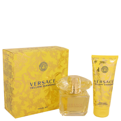 Versace-Yellow-Diamond-by-Versace-For-Women Gift Set 3 oz Eau De Toilette Spray + 3.4 oz Body lotion
