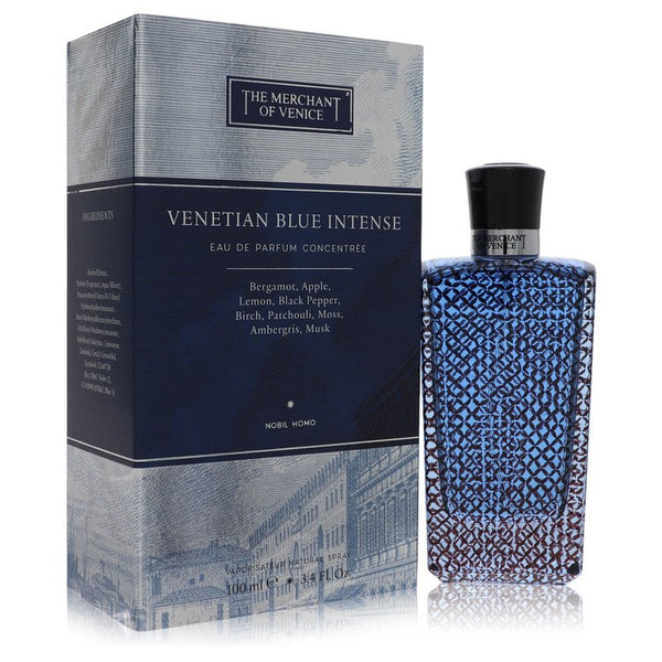 Venetian-Blue-Intense-by-The-Merchant-Of-Venice-For-Men Eau De Parfum Spray Concentree 3.4 oz (100 ml)