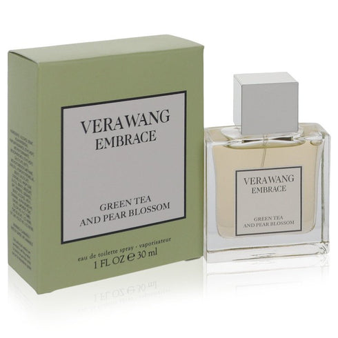 Vera-Wang-Embrace-Green-Tea-And-Pear-Blossom-by-Vera-Wang-For-Women Eau De Toilette Spray 1 oz (30 ml)