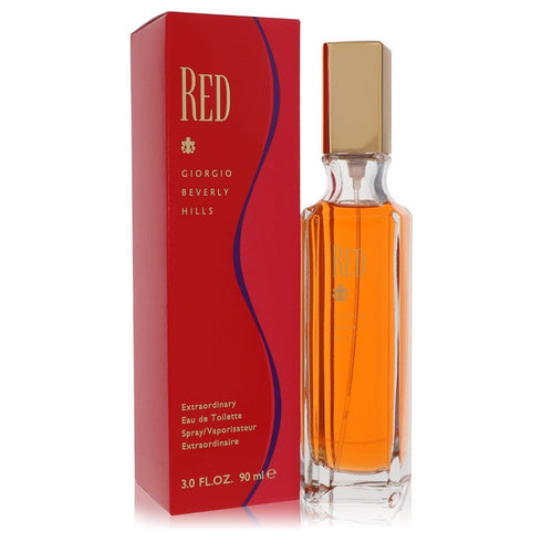 Red-by-Giorgio-Beverly-Hills-For-Women Eau De Toilette Spray 3 oz (90 ml)