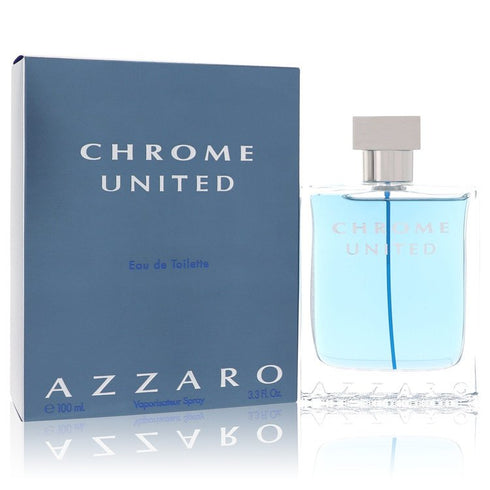 Chrome-United-by-Azzaro-For-Men Eau De Toilette Spray 3.4 oz (100 ml)