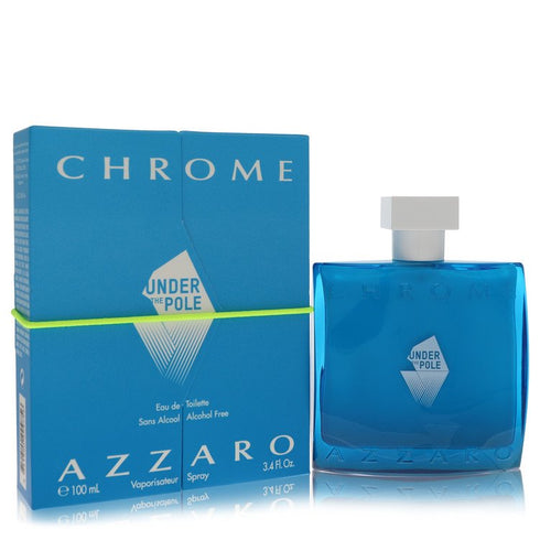 Chrome-Under-The-Pole-by-Azzaro-For-Men Eau De Toilette Spray (Alcohol Free) 3.4 oz (100 ml)