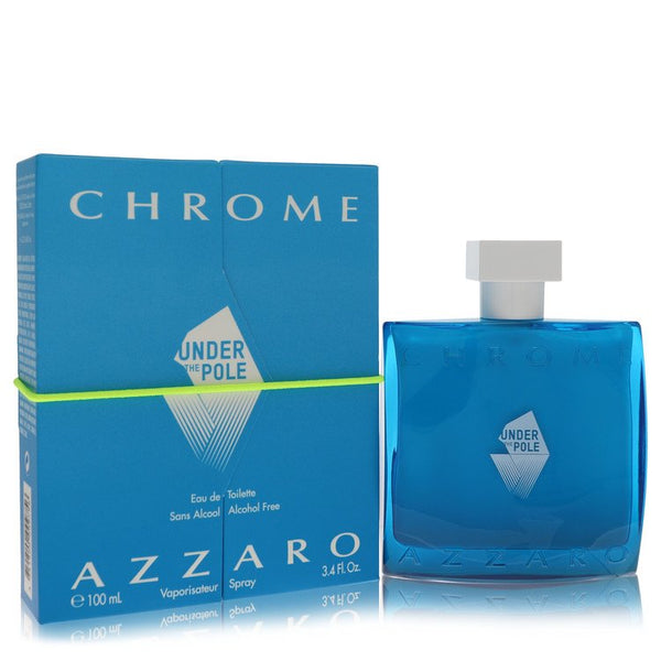 Chrome-Under-The-Pole-by-Azzaro-For-Men Eau De Toilette Spray (Alcohol Free) 3.4 oz (100 ml)
