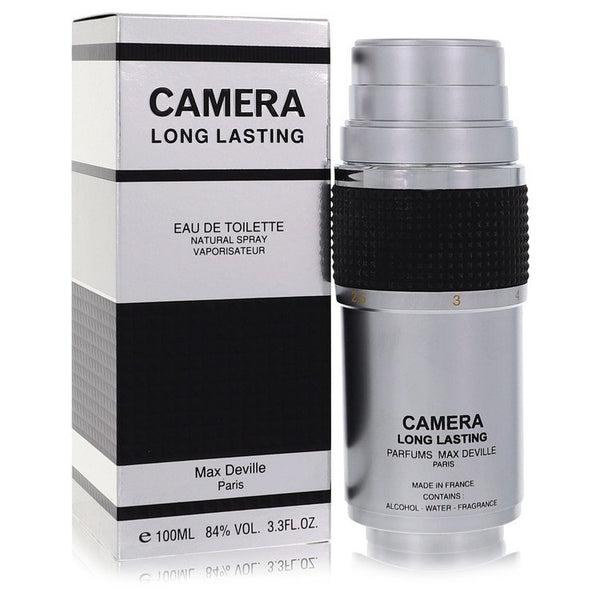 Camera-Long-Lasting-by-Max-Deville-For-Men Eau De Toilette Spray 3.4 oz (100 ml)
