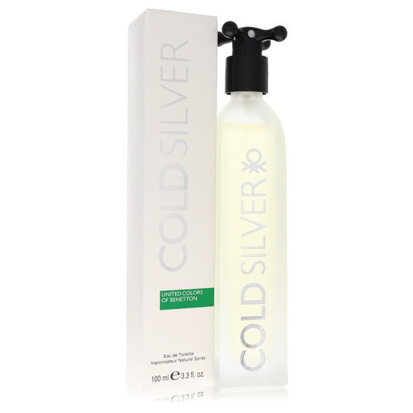 Cold-Silver-by-Benetton-For-Men Eau De Toilette Spray 3.3 oz (100 ml)