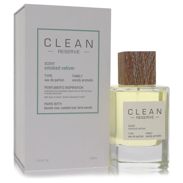 Clean-Smoked-Vetiver-by-Clean-For-Women Eau De Parfum Spray 3.4 oz (100 ml)