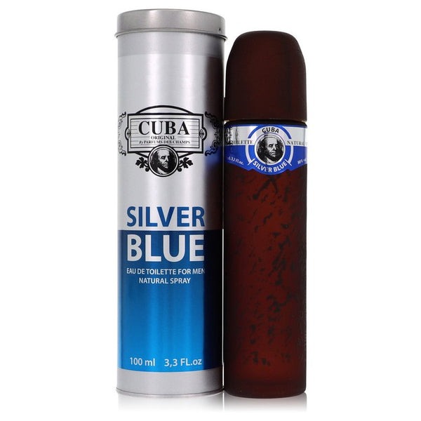 Cuba-Silver-Blue-by-Fragluxe-For-Men Eau De Toilette Spray 3.3 oz (100 ml)