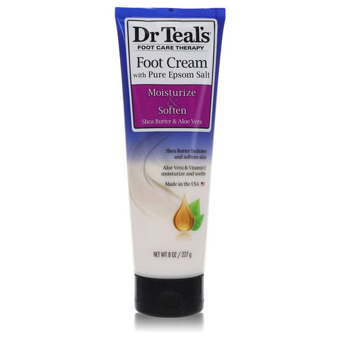 Dr-Teal's-Pure-Epsom-Salt-Foot-Cream-by-Dr-Teal's-For-Women Pure Epsom Salt Foot Cream with Shea Butter & Aloe Vera & Vitamin E 8 oz (240 ml)